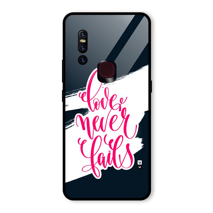 Love Never Fails Glass Back Case for Vivo V15