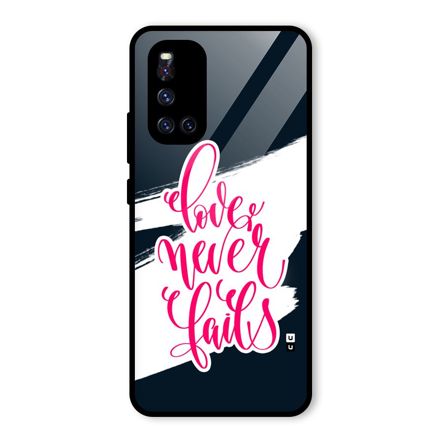Love Never Fails Glass Back Case for Vivo V19