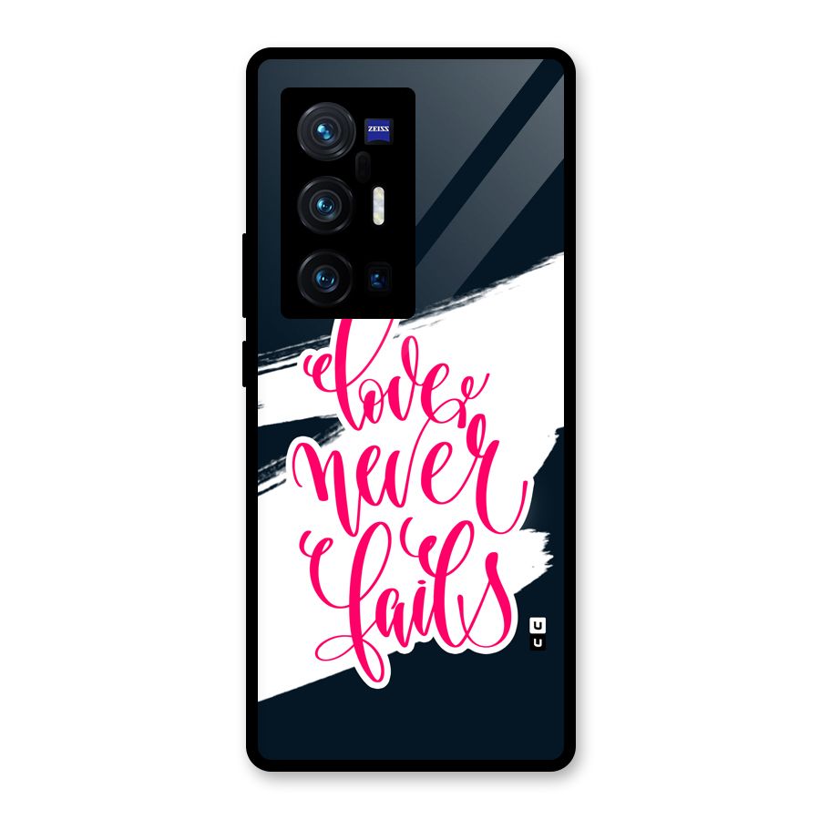 Love Never Fails Glass Back Case for Vivo X70 Pro Plus