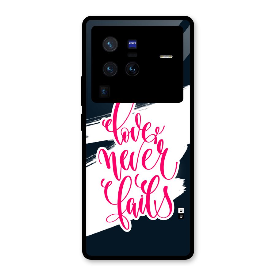 Love Never Fails Glass Back Case for Vivo X80 Pro