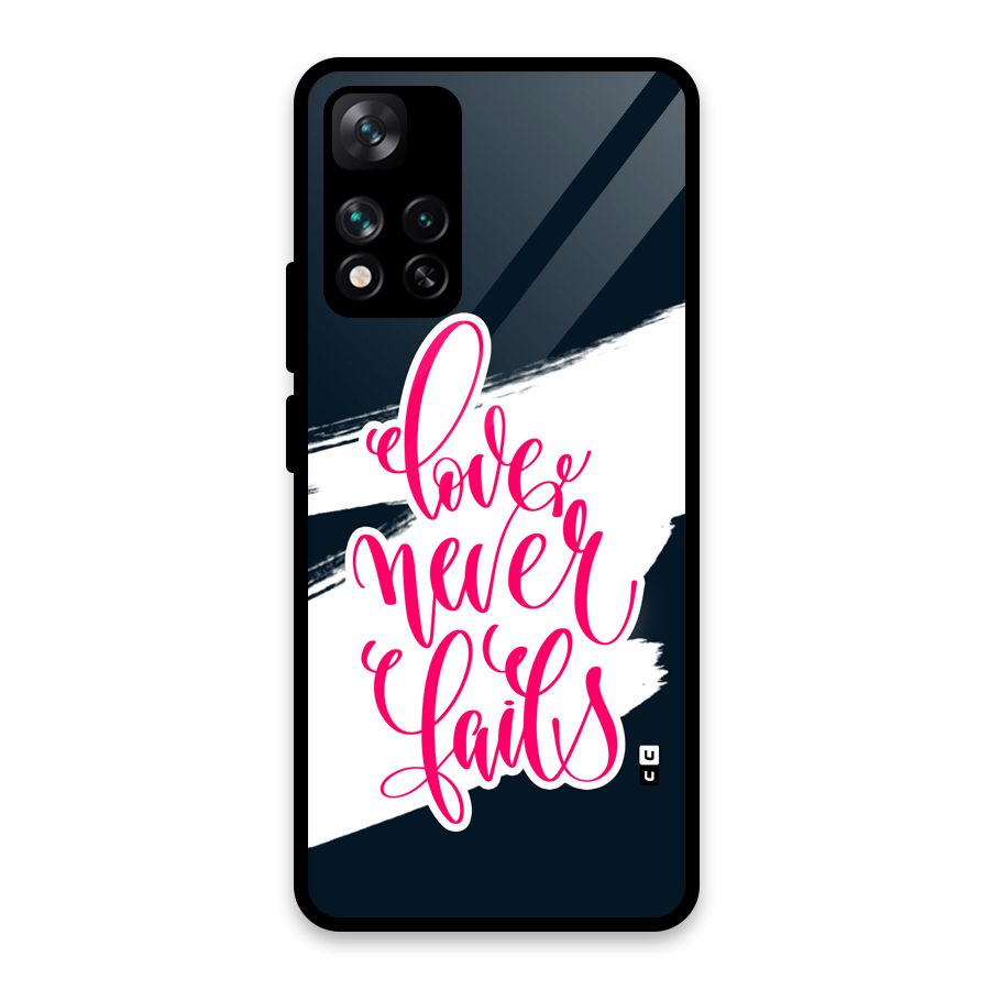 Love Never Fails Glass Back Case for Xiaomi 11i HyperCharge 5G