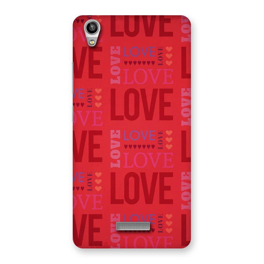 Love Pattern Back Case for Lava-Pixel-V1