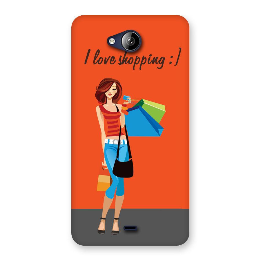 Love Shopping Classy Girl Back Case for Canvas Play Q355