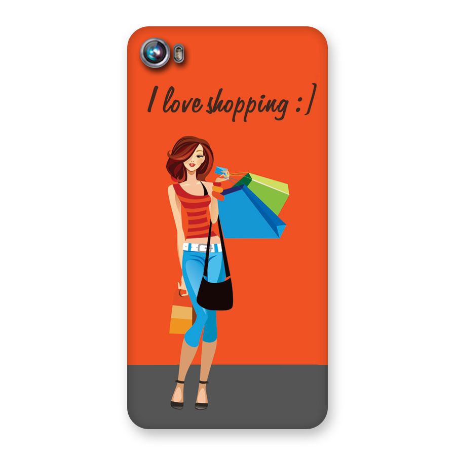 Love Shopping Classy Girl Back Case for Micromax Canvas Fire 4 A107