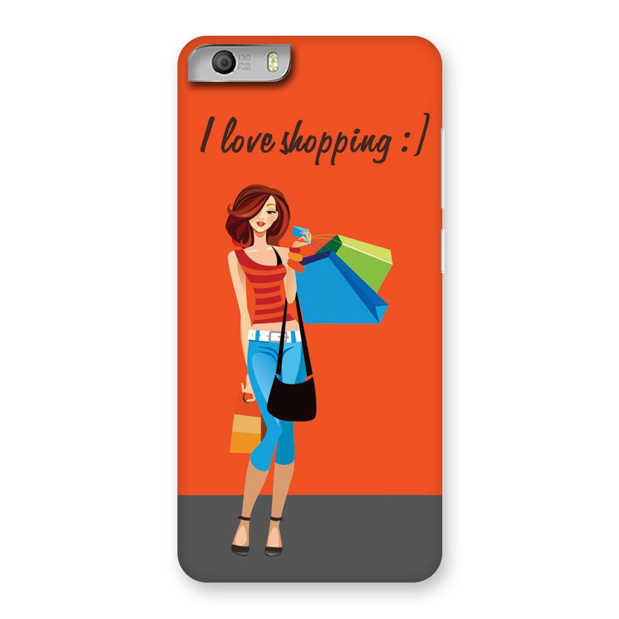 Love Shopping Classy Girl Back Case for Micromax Canvas Knight 2