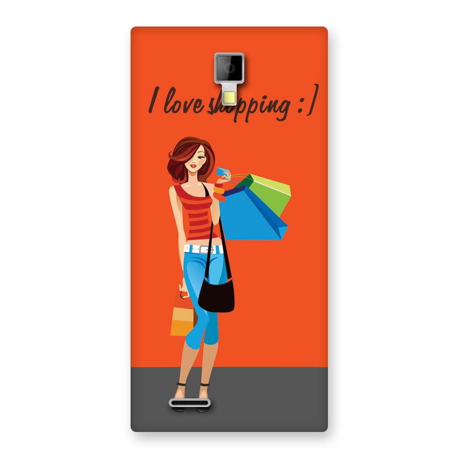 Love Shopping Classy Girl Back Case for Micromax Canvas Xpress A99