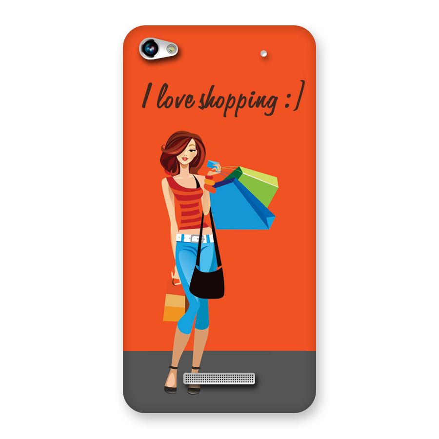 Love Shopping Classy Girl Back Case for Micromax Hue 2