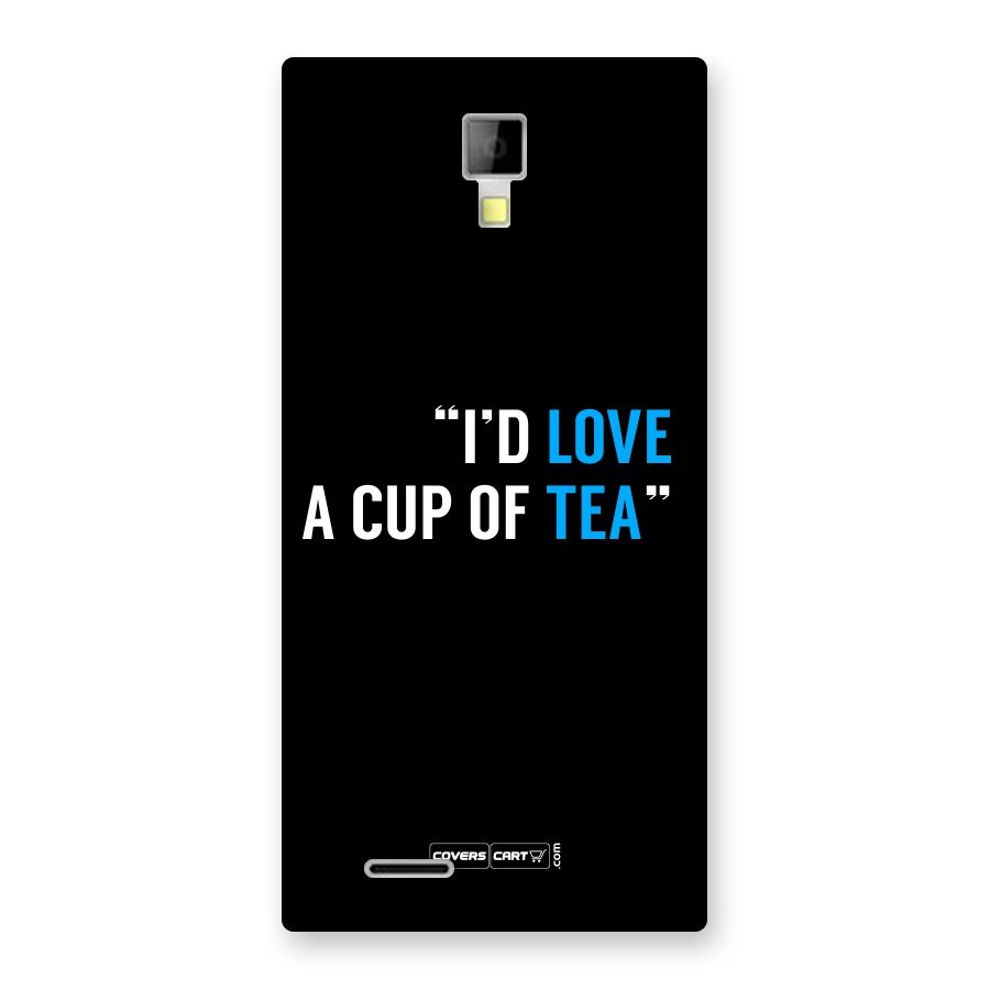 Love Tea Back Case for Micromax Canvas Xpress A99