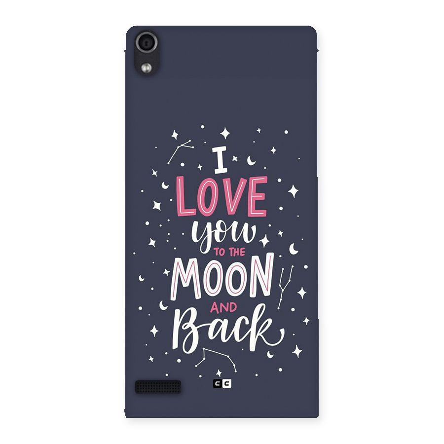Love To The Moon Back Case for Ascend P6