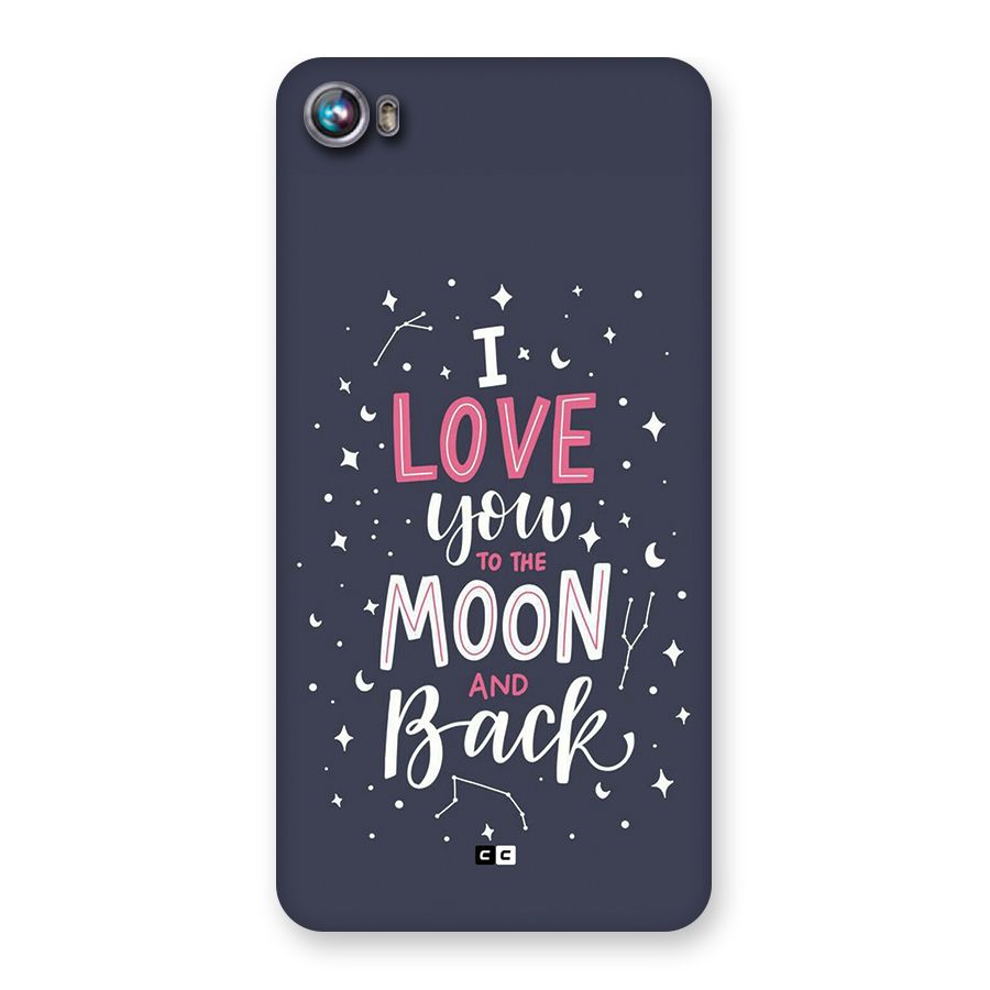 Love To The Moon Back Case for Canvas Fire 4 (A107)