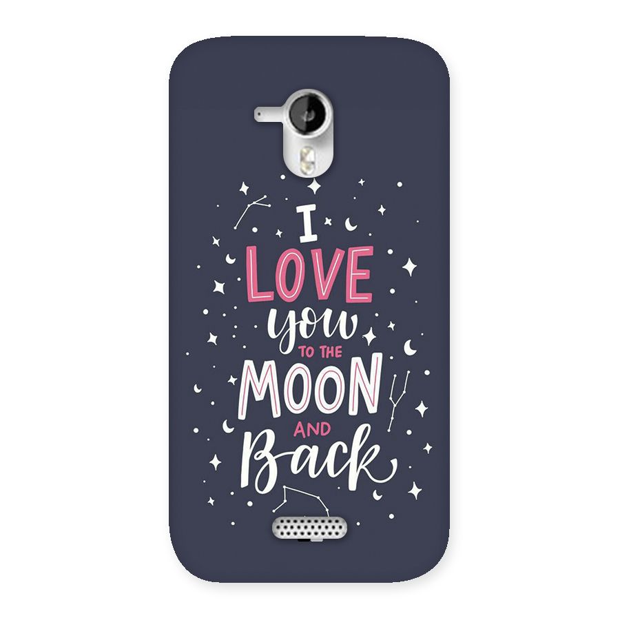 Love To The Moon Back Case for Canvas HD A116