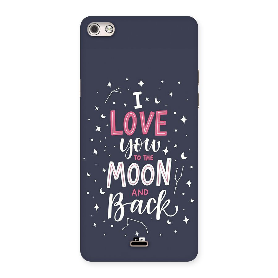 Love To The Moon Back Case for Canvas Silver 5