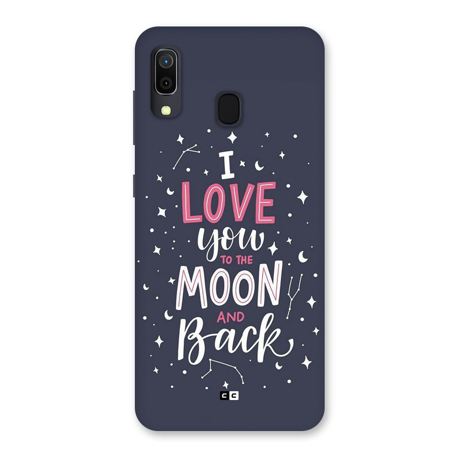 Love To The Moon Back Case for Galaxy A20