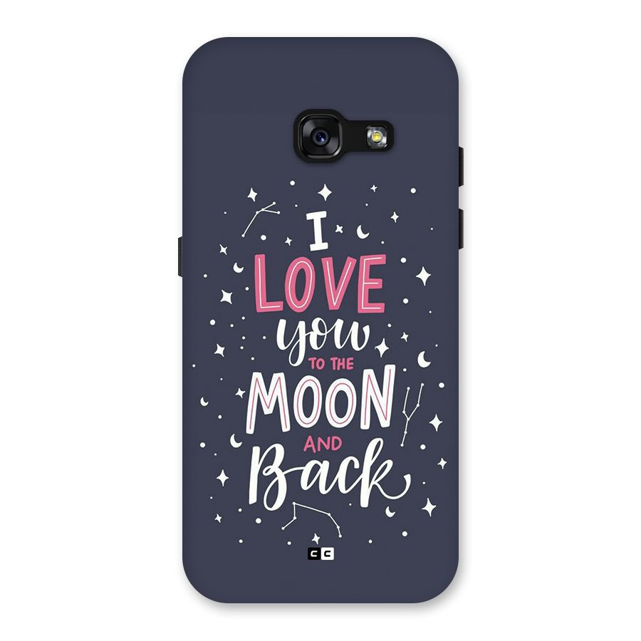 Love To The Moon Back Case for Galaxy A3 (2017)