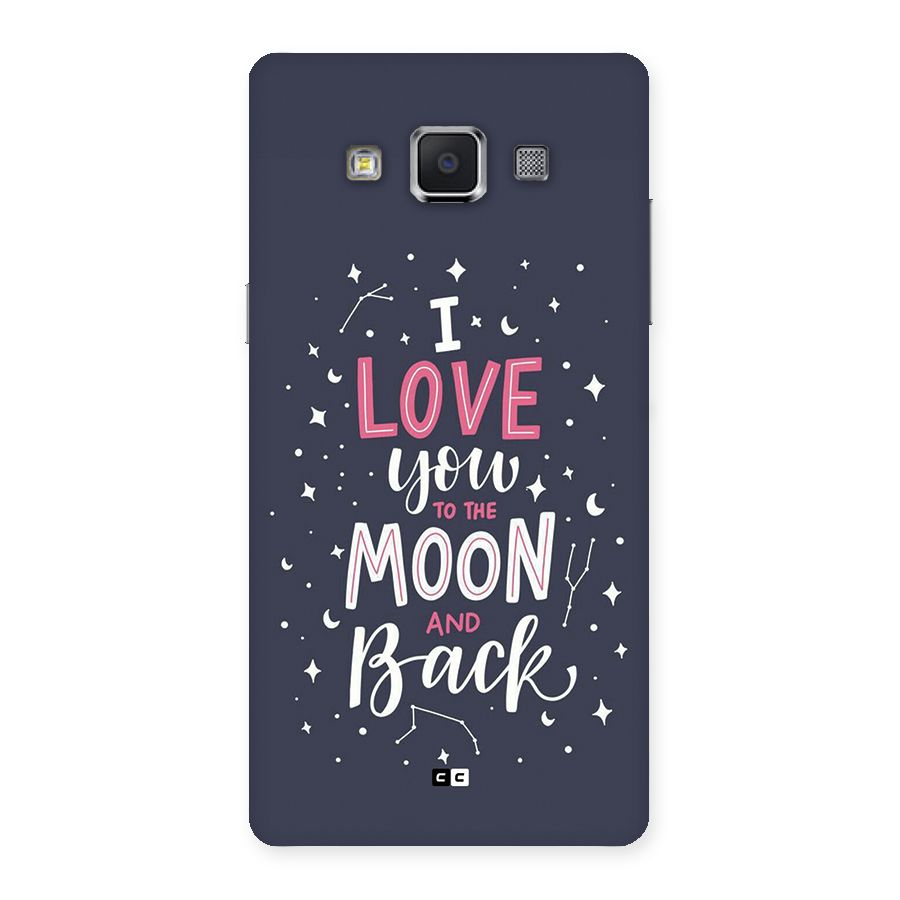 Love To The Moon Back Case for Galaxy A5