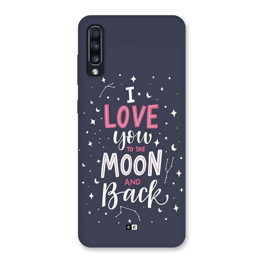 Love To The Moon Back Case for Galaxy A70s