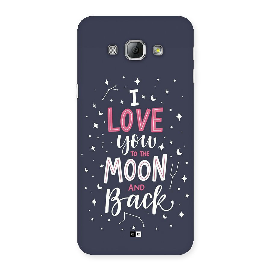 Love To The Moon Back Case for Galaxy A8