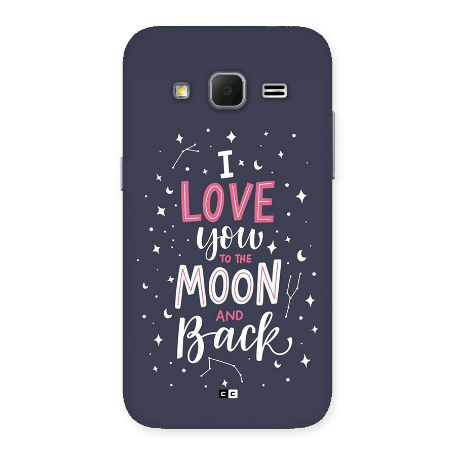 Love To The Moon Back Case for Galaxy Core Prime