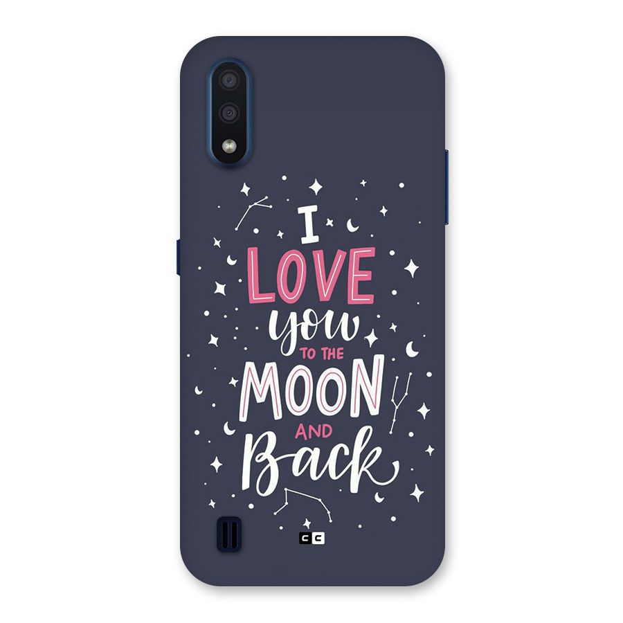 Love To The Moon Back Case for Galaxy M01
