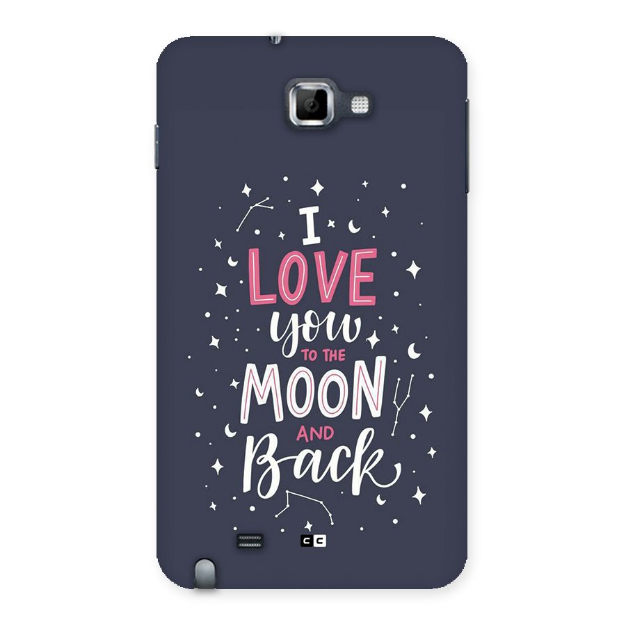 Love To The Moon Back Case for Galaxy Note