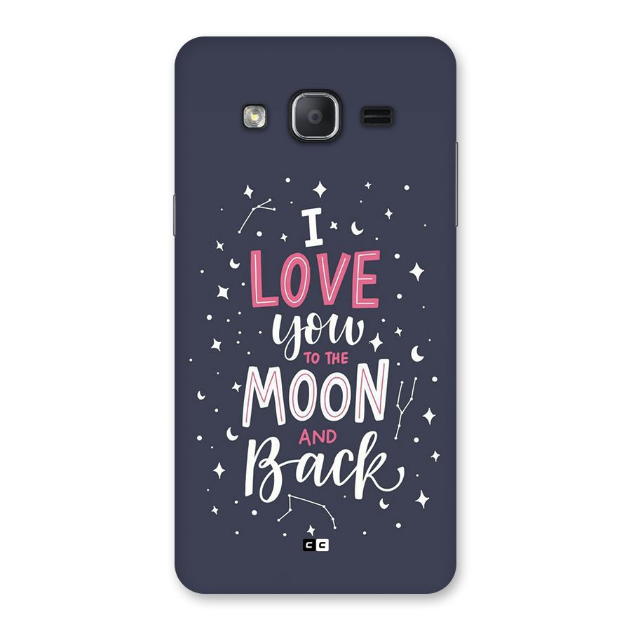 Love To The Moon Back Case for Galaxy On7 Pro
