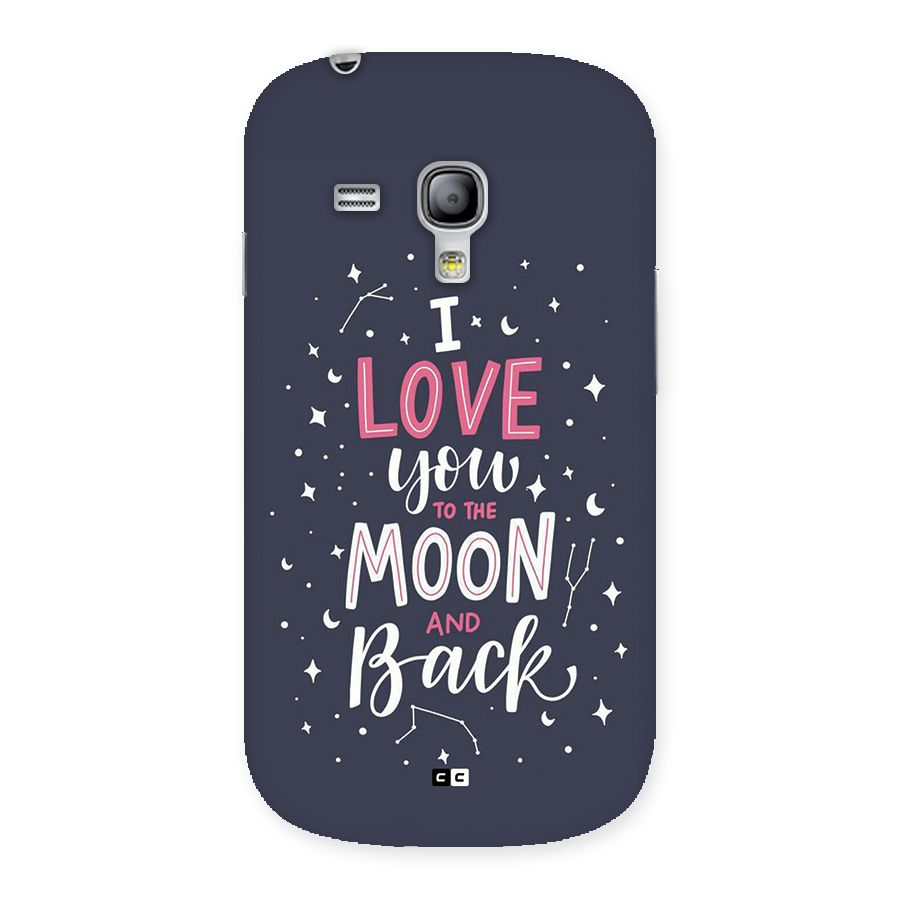 Love To The Moon Back Case for Galaxy S3 Mini