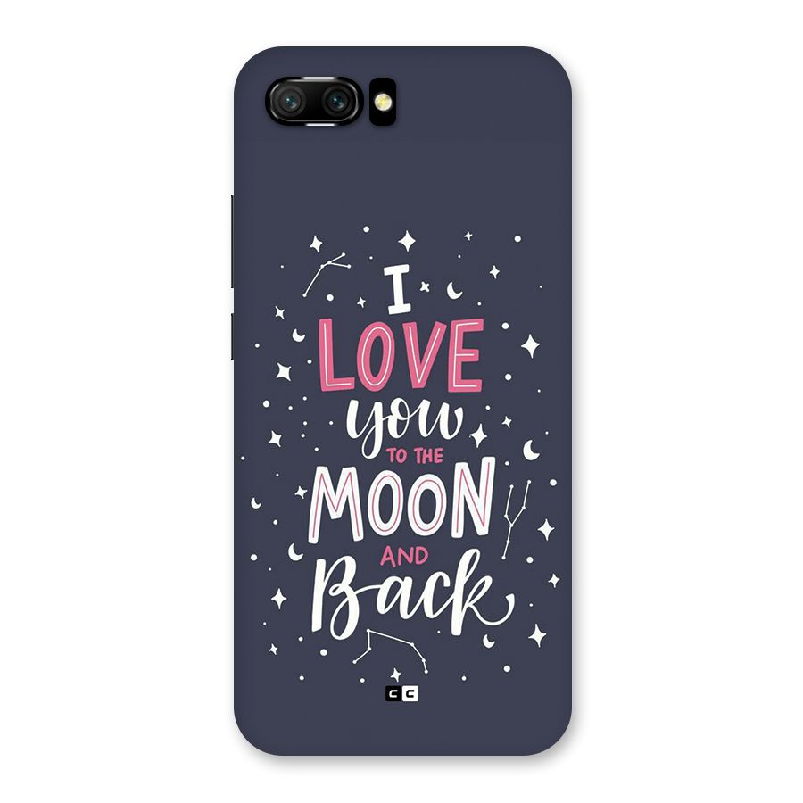 Love To The Moon Back Case for Honor 10