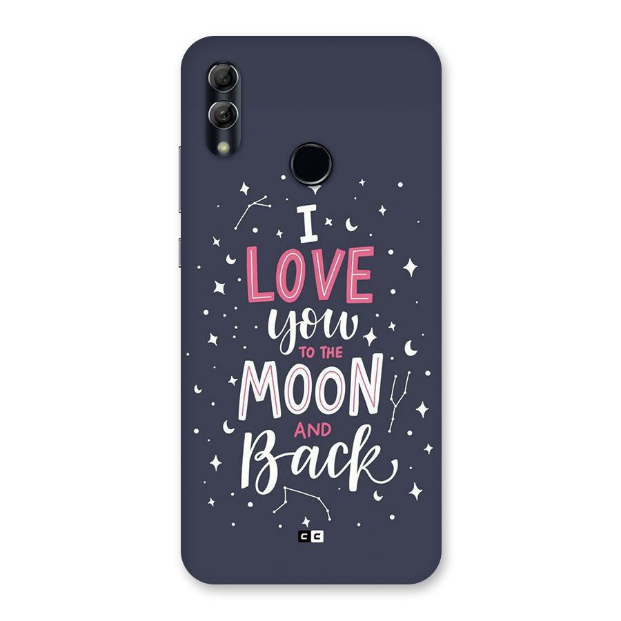 Love To The Moon Back Case for Honor 10 Lite