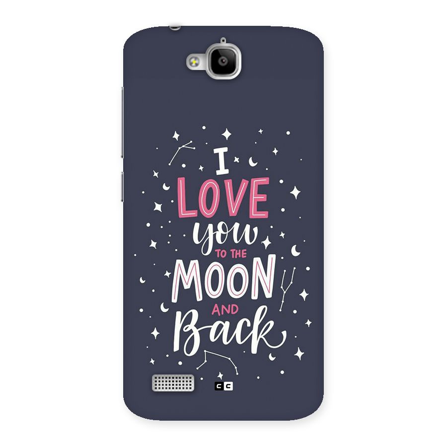 Love To The Moon Back Case for Honor Holly