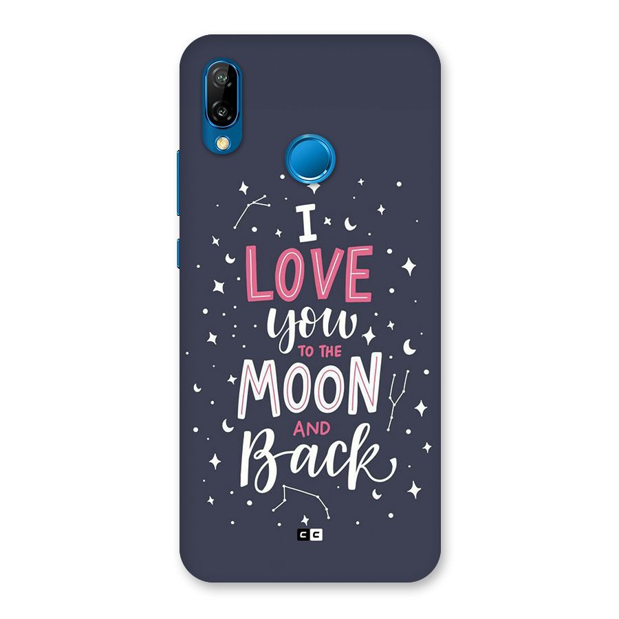 Love To The Moon Back Case for Huawei P20 Lite