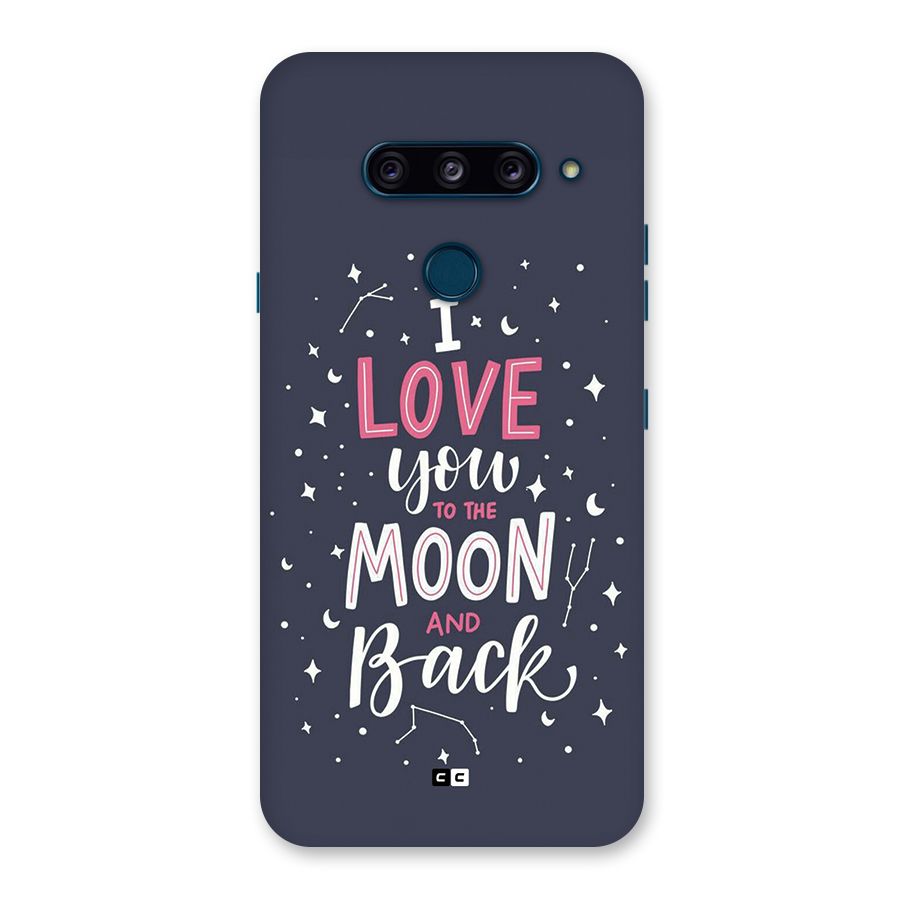 Love To The Moon Back Case for LG  V40 ThinQ