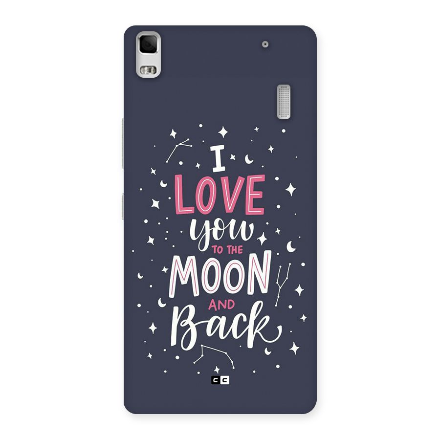 Love To The Moon Back Case for Lenovo A7000