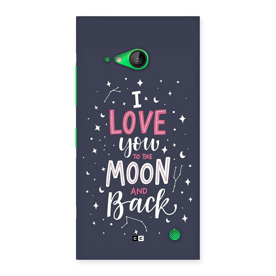 Love To The Moon Back Case for Lumia 730