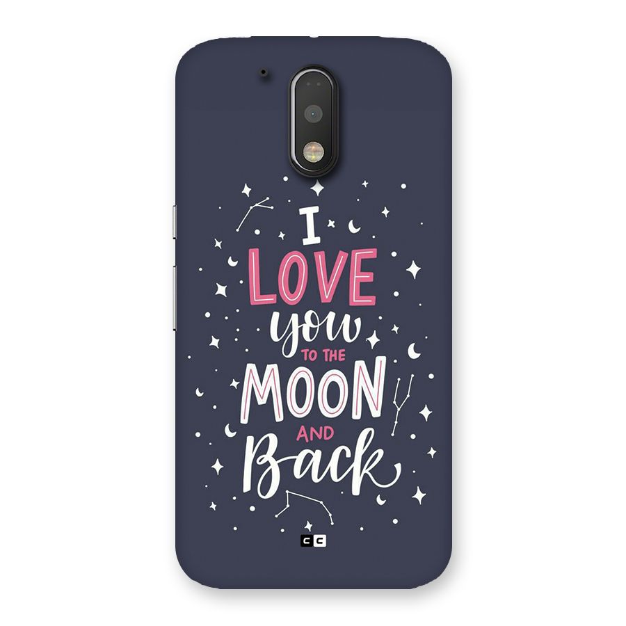 Love To The Moon Back Case for Moto G4 Plus