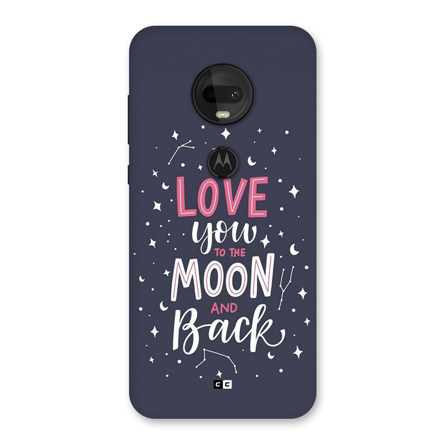 Love To The Moon Back Case for Moto G7