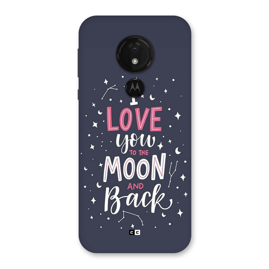 Love To The Moon Back Case for Moto G7 Power