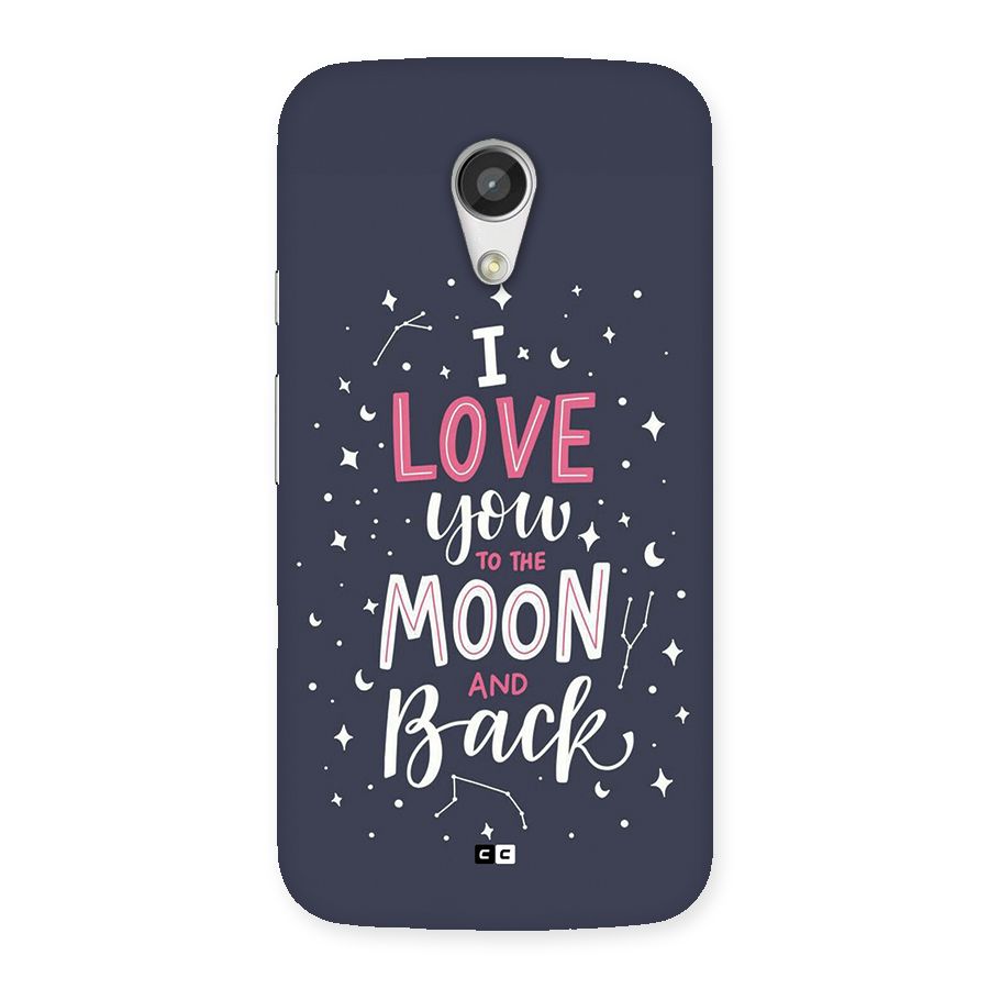 Love To The Moon Back Case for Moto G 2nd Gen