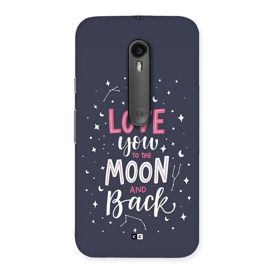 Love To The Moon Back Case for Moto G Turbo