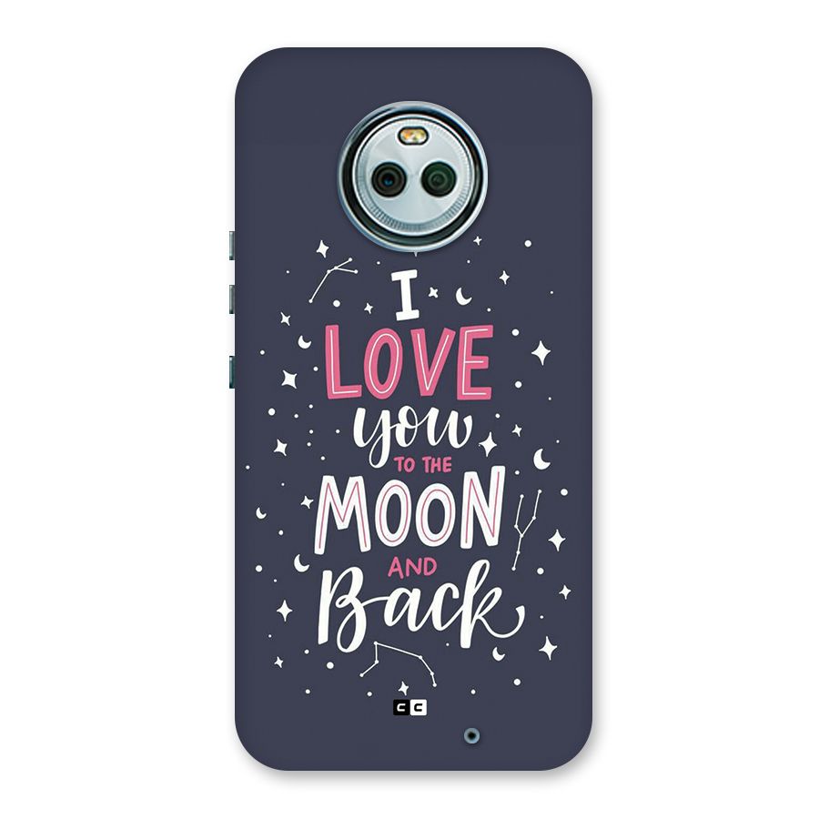 Love To The Moon Back Case for Moto X4