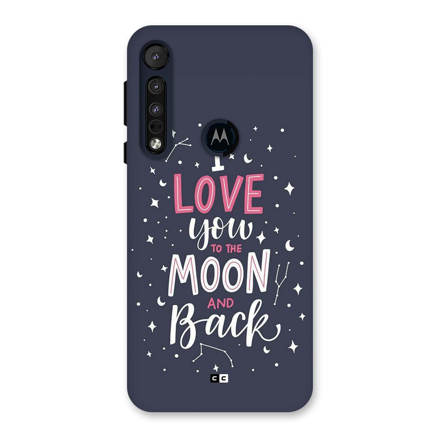 Love To The Moon Back Case for Motorola One Macro