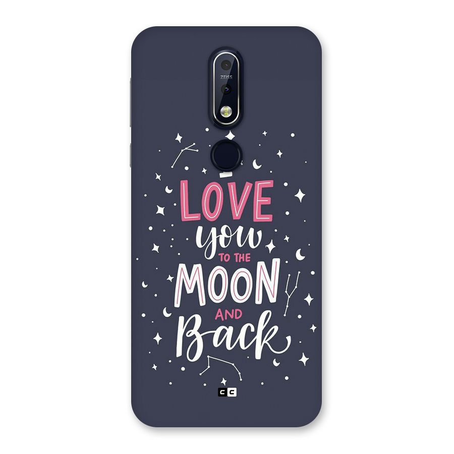 Love To The Moon Back Case for Nokia 7.1