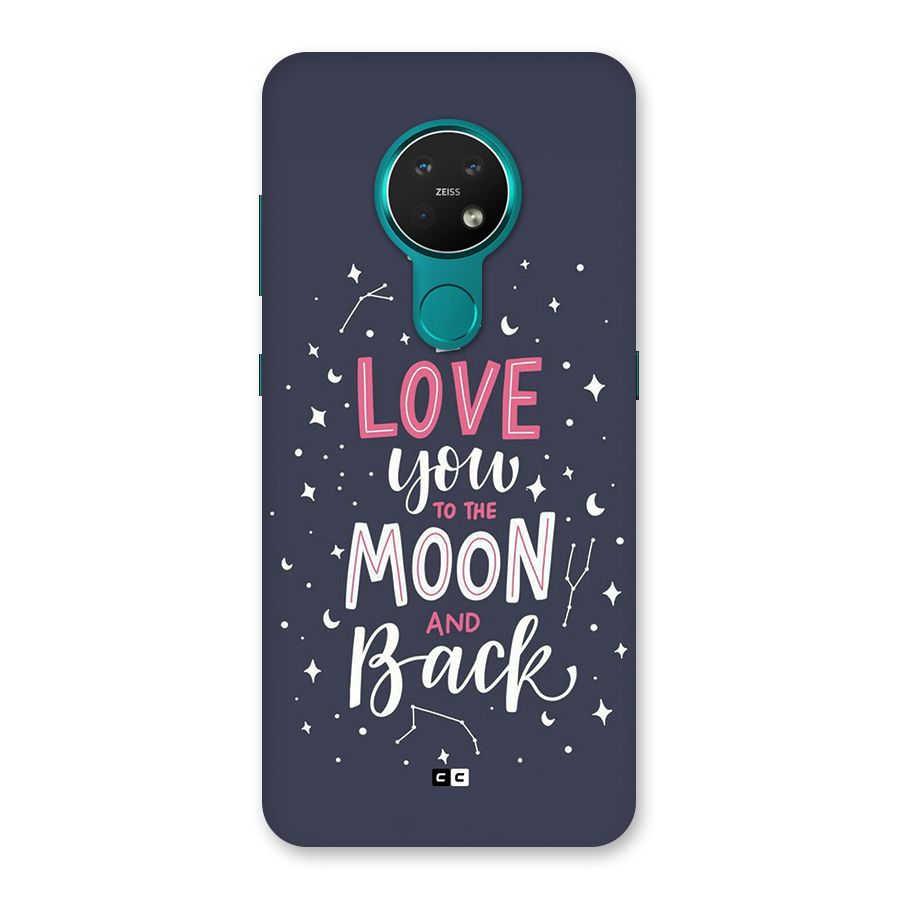 Love To The Moon Back Case for Nokia 7.2