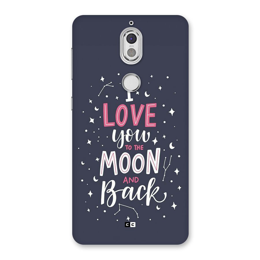 Love To The Moon Back Case for Nokia 7