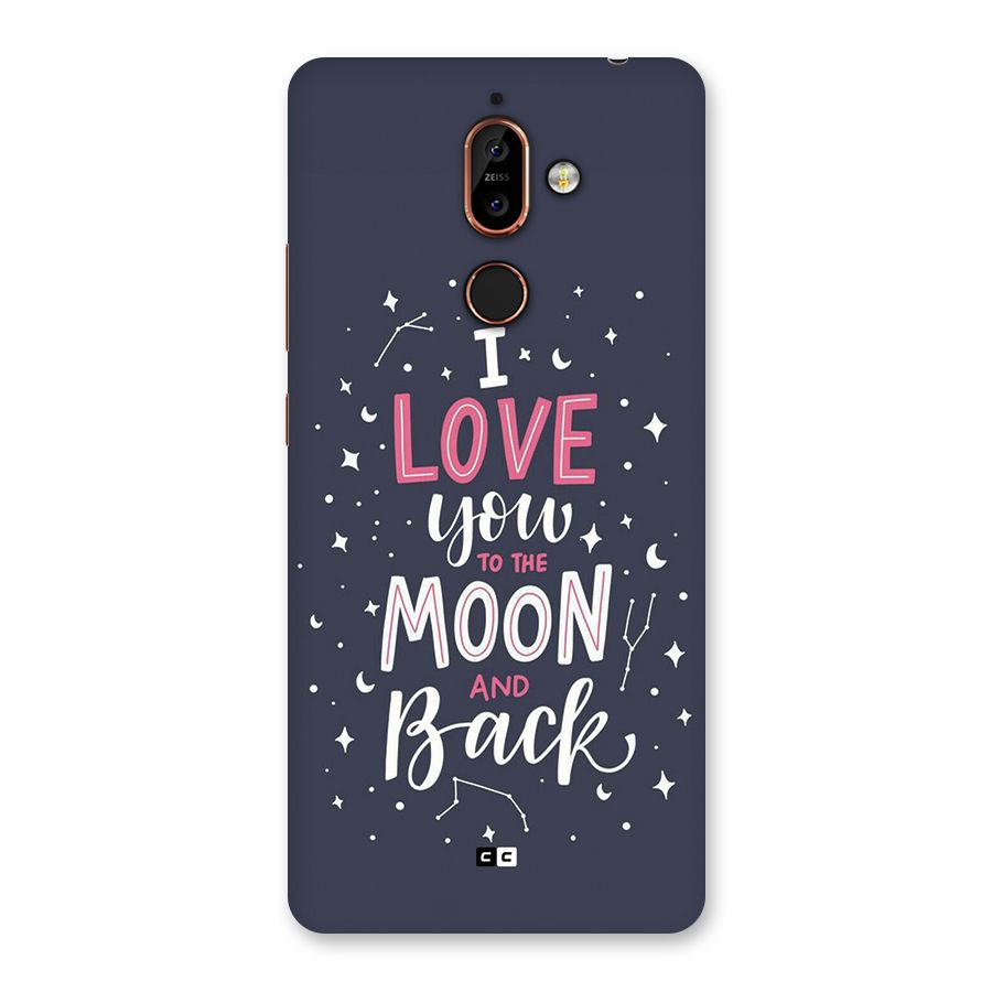 Love To The Moon Back Case for Nokia 7 Plus