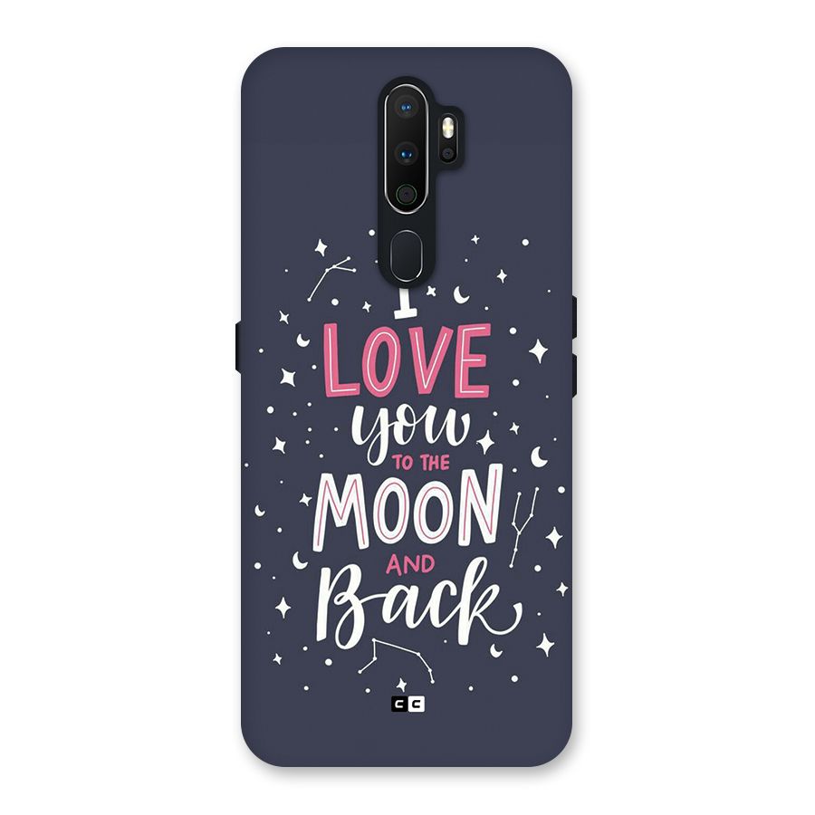Love To The Moon Back Case for Oppo A5 (2020)