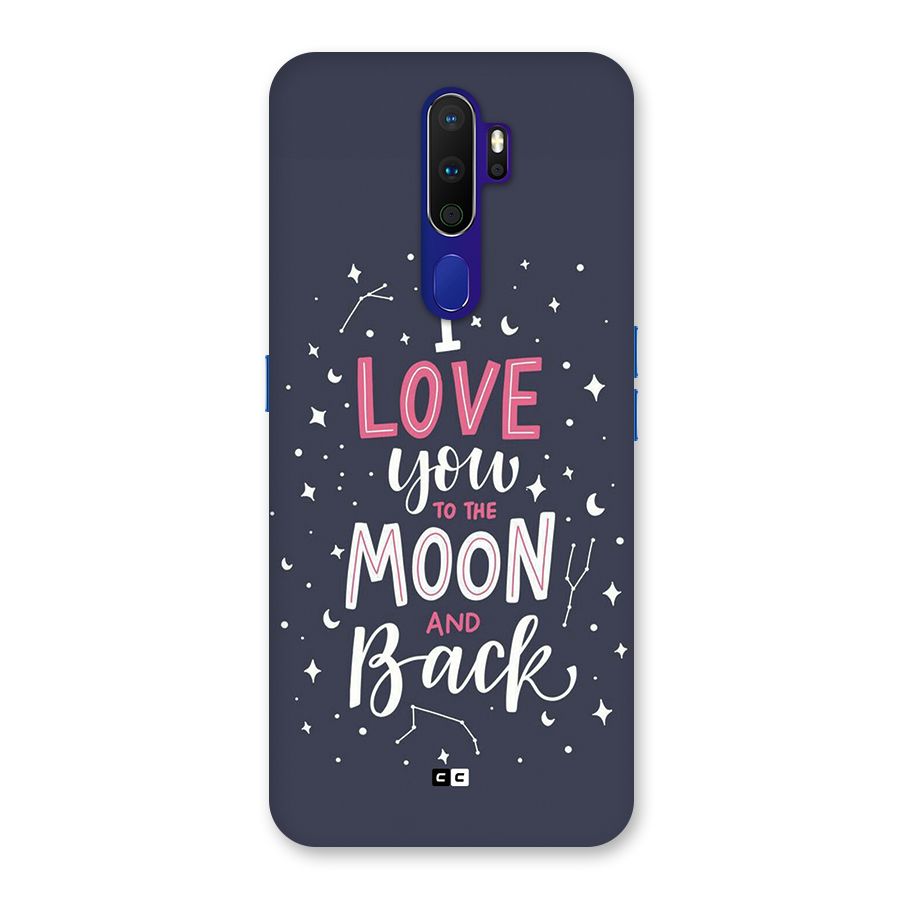 Love To The Moon Back Case for Oppo A9 (2020)