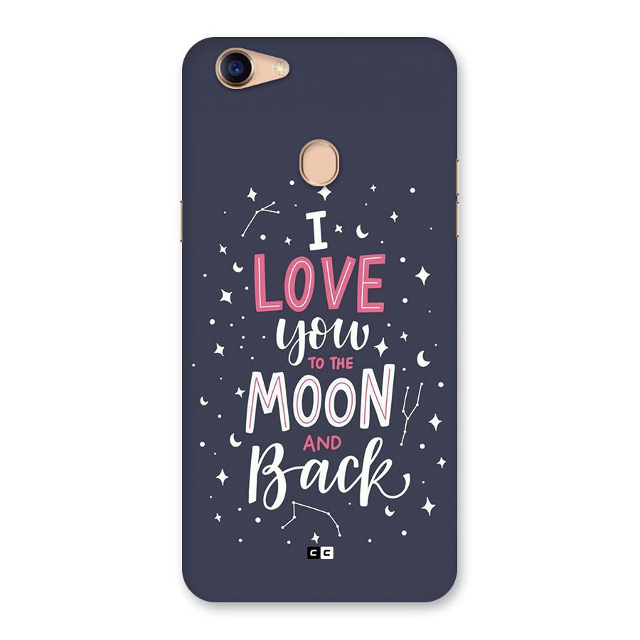 Love To The Moon Back Case for Oppo F5