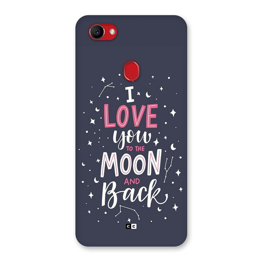 Love To The Moon Back Case for Oppo F7