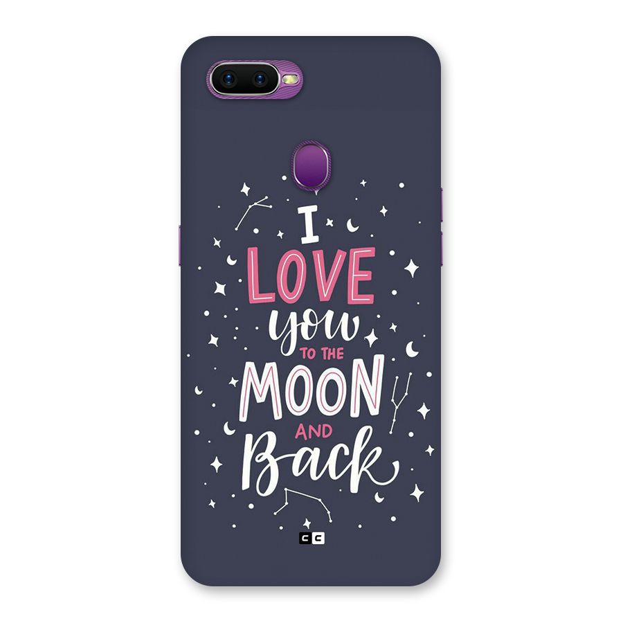 Love To The Moon Back Case for Oppo F9