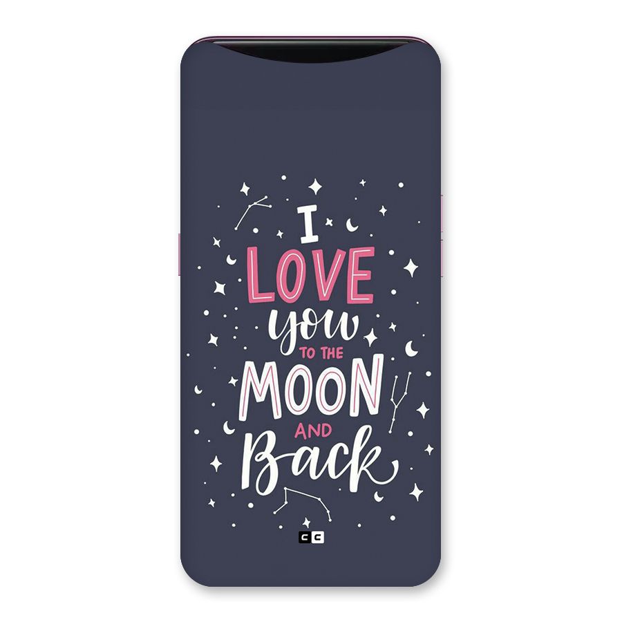 Love To The Moon Back Case for Oppo Find X